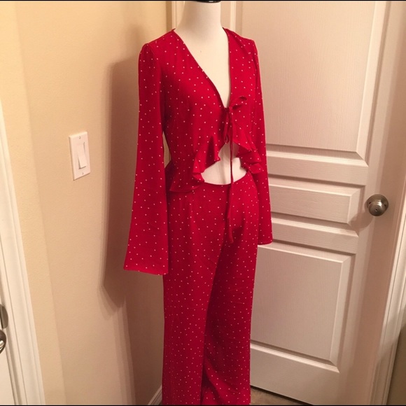 Red jumpsuit - Picture 2 of 3